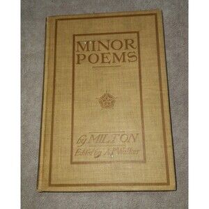 Minor Poems of John Milton  1908  - Lots Of Wear - Miltons Minor Poems